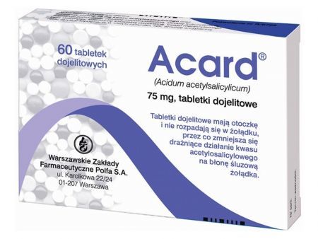 Acard 75 mg 60 tabl. dojelitowych