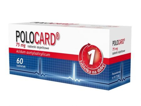 Polocard 75 mg 60 tabl. dojelitowych