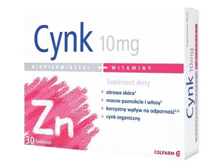 Cynk 10 mg 30 tabl. COLFARM
