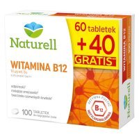 NATURELL Witamina B12 60 tabletek+ 40 tabletek gratis