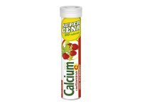 Calcium + Witamina C smak poziomkowy 20 tabl. mus.