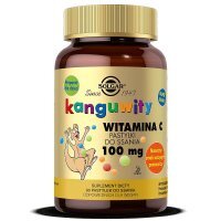 SOLGAR Kanguwity witamina C 100 mg do ssania 90 pastylek