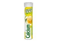 Calcium + Witamina C smak cytrynowy 20 tabl. mus.