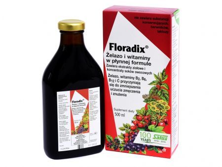 FLORADIX Żelazo i witaminy 500 ml