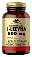 SOLGAR L-lizyna 500 mg 50 kapsułek